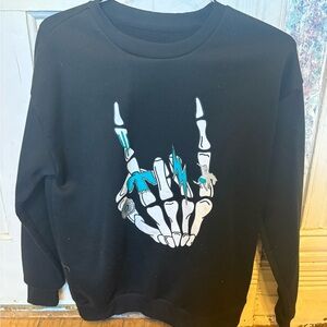 Black Graphic Women’s Sweater